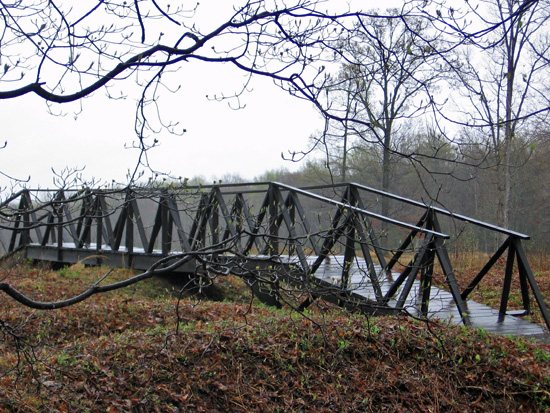 Confederate earthworks in Saunders Field