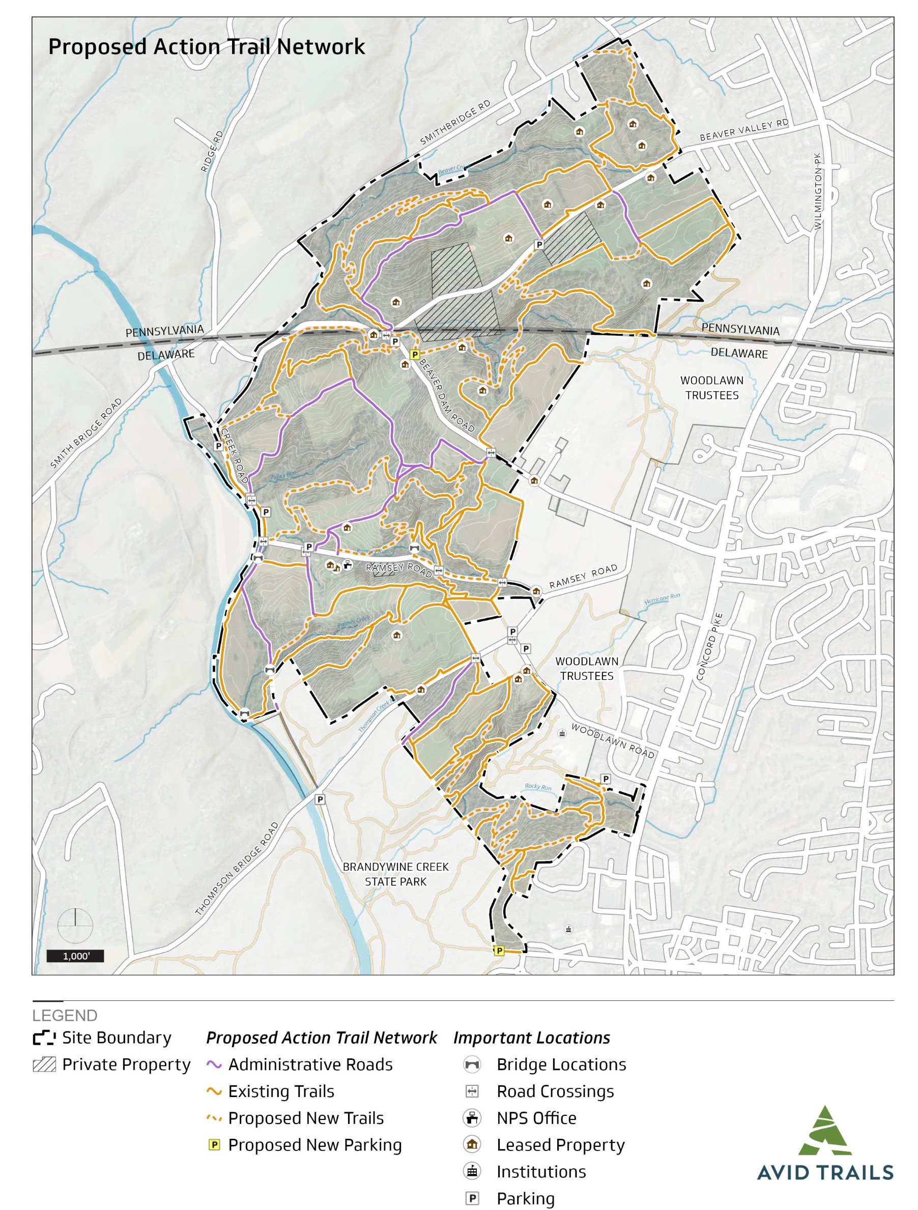 Brandywine Valley Trail Plan Implementation - First State National  Historical Park (U.S. National Park Service), image size:1804x2378