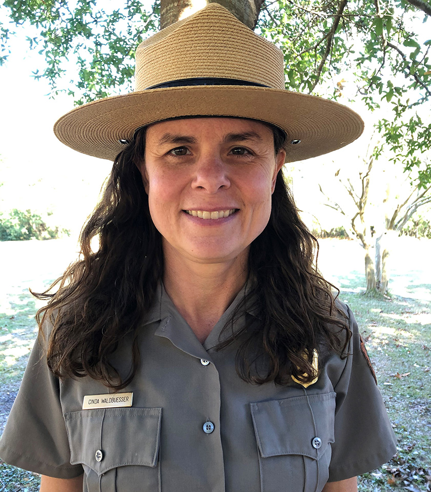 Cinda Waldbuesser A woman in a National Park Service uniform