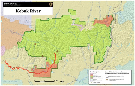 Kobuk River location map. Kobuk River location map.