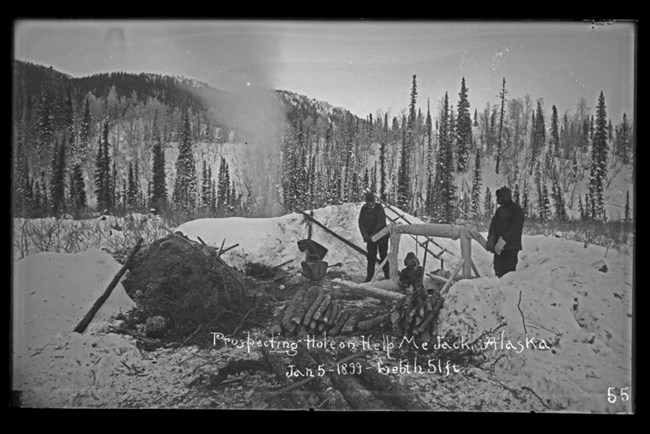 Prospecting frozen ground