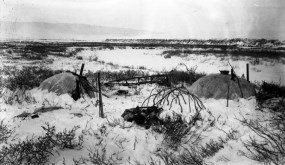 Traditional Nunamiut caribou skin tents Traditional Nunamiut caribou skin tents