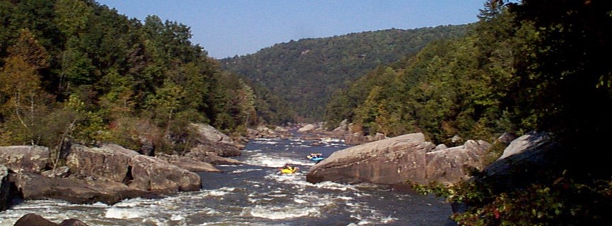 Rafters on the Gauley River Rafters on the Gauley River