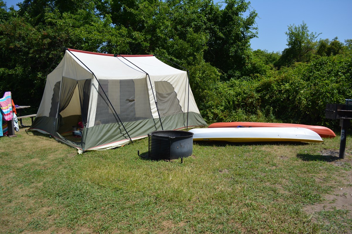 Tents at Floyd Bennett Field
