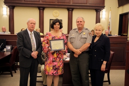 Robert A Schoefling, Claire Antonucci, Pete McCarthy and Freeholder Director Lillian G. Burry.