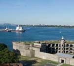 Battery Weed from Fort Wadsworth, with a great view of New York Harbor.