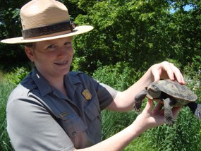 Renay and a diamondback terrapin