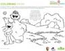 Elmo and Murray Coloring Page