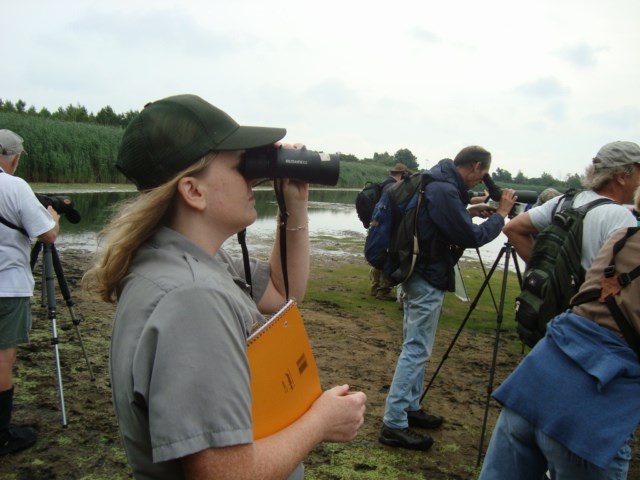 Renay looks for shorebirds