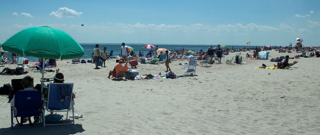 On the Beach at Riis Park