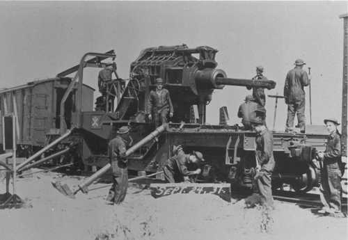 52nd Coast Artillery with 12-inch railway mortar.