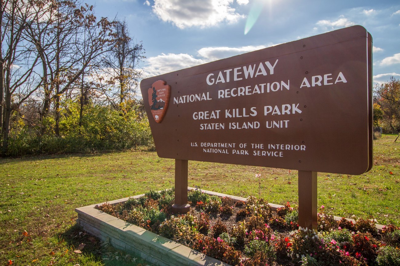 Entrance Sign at Great Kills Park