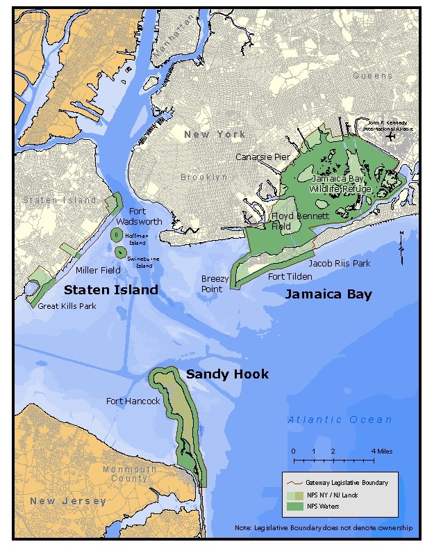 Gateway National Recreation Area Overview Map