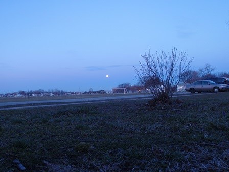 Moon over Miller Field Moon over Miller Field