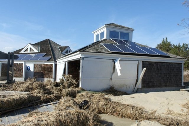 Beach centers at Sandy Hook received major damage from a record-high storm surge. Beach centers at Sandy Hook received major damage from a record-high storm surge.