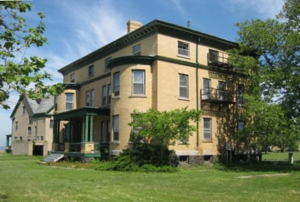Building 27, the former Bachelors Officers Quarters, is one of several historic Army buildings at Fort Hancock which can see new life through adaptive reuse.