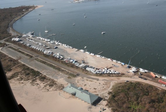 The marina at Great Kills Park on Staten Island is basically gone.