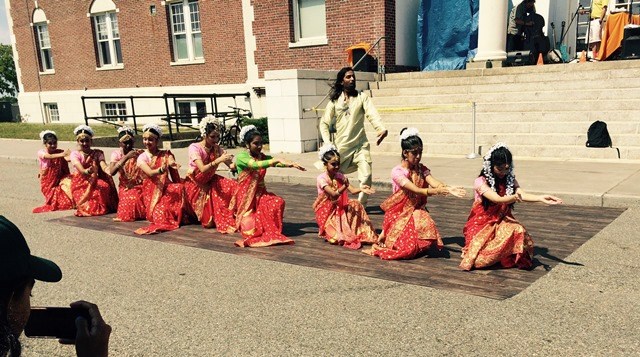 Sanasani Indo-Caribbean Dance Group performs at "Play By the Bay" in front of the William P. Ryan Visitor Center at Floyd Bennett Field. Sanasani Indo-Caribbean Dance Group performs at "Play By the Bay" in front of the William P. Ryan Visitor Center at Floyd Bennett Field.