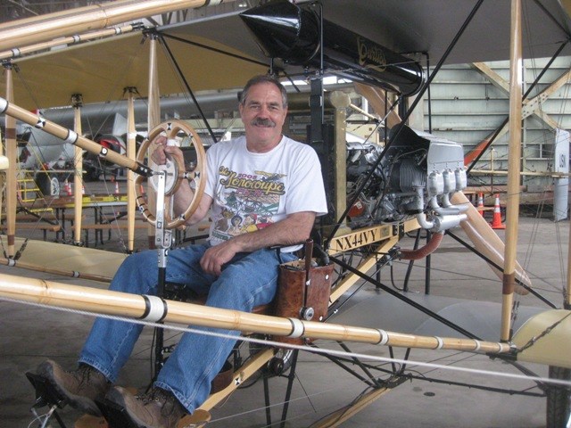 Veteran pilot Bob Coolbaugh has been restoring historic aircraft for a quarter of a century. Over a three year period, he designed and built the replica Ely-Curtiss Pusher using a combination of historically accurate materials and state of the art digital data devices.