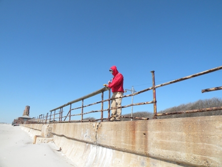 Jacob Riis dilapidated ships rails are to be replaced in 2010. NPS Photo