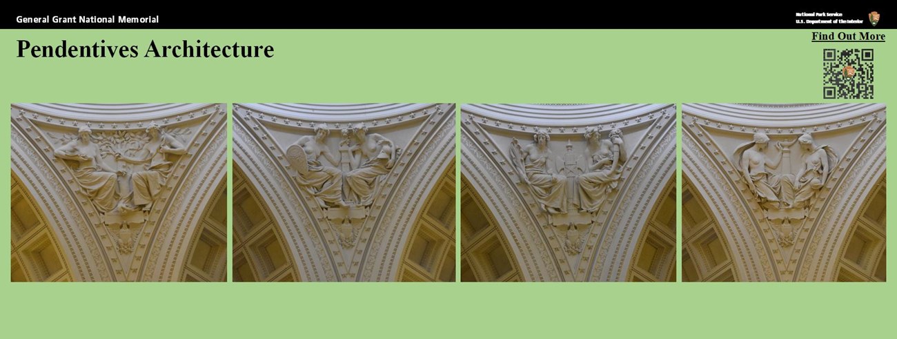 Green background with colored images