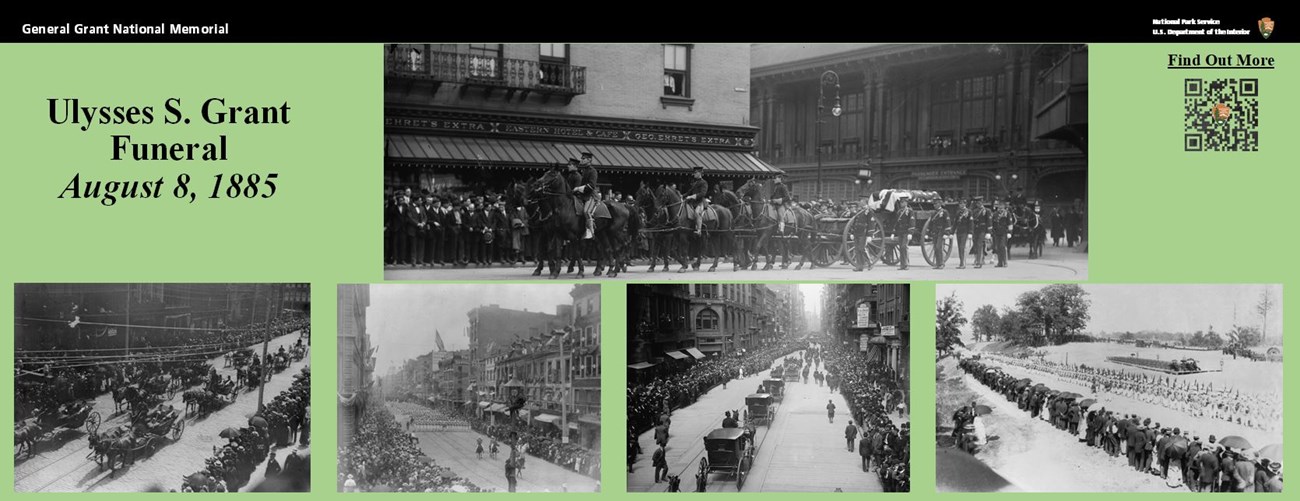 Green background with black text and black and white images