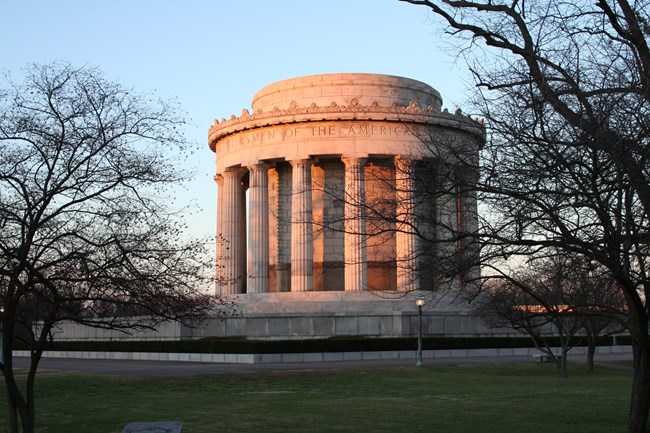 Setting sun on Memorial