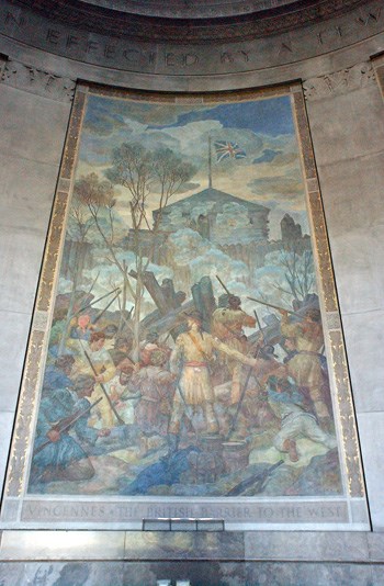 George Rogers Clark's army attacks Fort Sackville George Rogers Clark's army attacks Fort Sackville