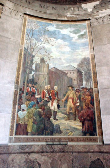 Clark accepts surrender of Fort Sackville, Vincennes Clark accepts surrender of Fort Sackville, Vincennes