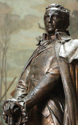 George Rogers Clark statue within the Clark memorial George Rogers Clark statue within the Clark memorial