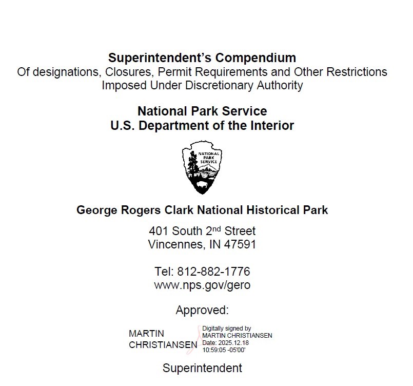 Signature Section of Compendium signed by Martin Christiansen Dated 2025.12.18