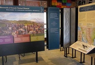 Visitor center exhibits