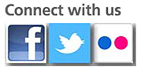 Connect with us on Facebook, on twitter, and on Flickr