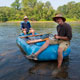 two men on raft