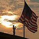 bugler and flag