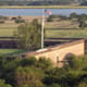 aerial view of Fort Pulaski National Monument