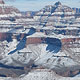 snow covers Grand Canyon's temples and buttes