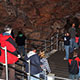 Family entering cave