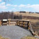 view from south embankment of the Lake Conemaugh dam