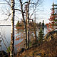 along the shore of Kabetogama Lake