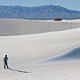 hiker in the dunes