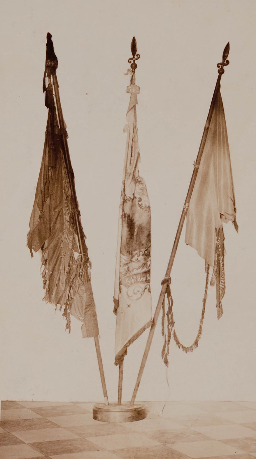 Three Flags of the 54th Massachusetts from the Collections of the Massachusetts Historical Society
