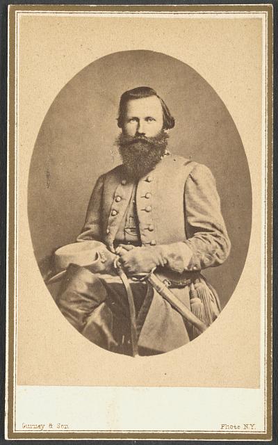 Photograph of a Seated General Jeb Stuart, Library of Congress