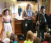 Enjoying a day in the museum.