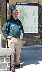 A park volunteer A park volunteer