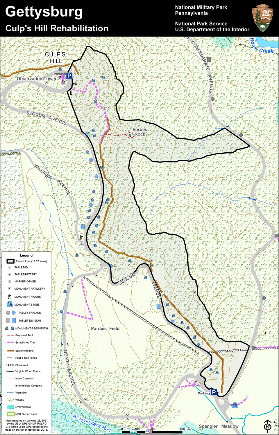 Culp's Hill Gettysburg National Military Park (U.S. National Park