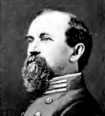 An image of Colonel William Lowrance, wearing Confederate officer's uniform