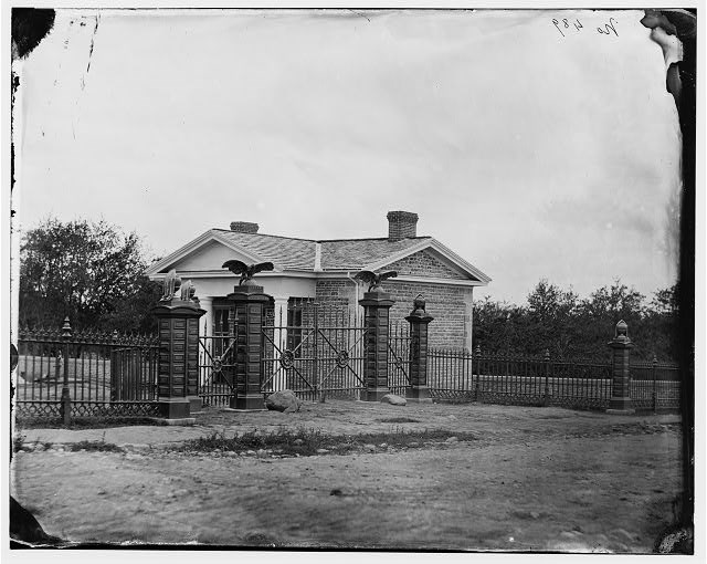 Entrance to Gettysburg National Cemetery, July 1865