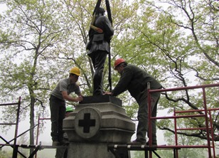 Gettysburg's 121st NY Monument Repaired - Gettysburg ...