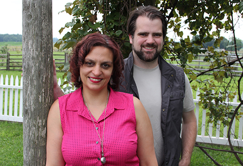 Michelle Bonczek Evory and Rob Evory at the Klingel Farm